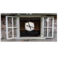 thumbnail image 1 of DesignArt Wooden Walls and Windows Large Wall Clock, 1 of 2