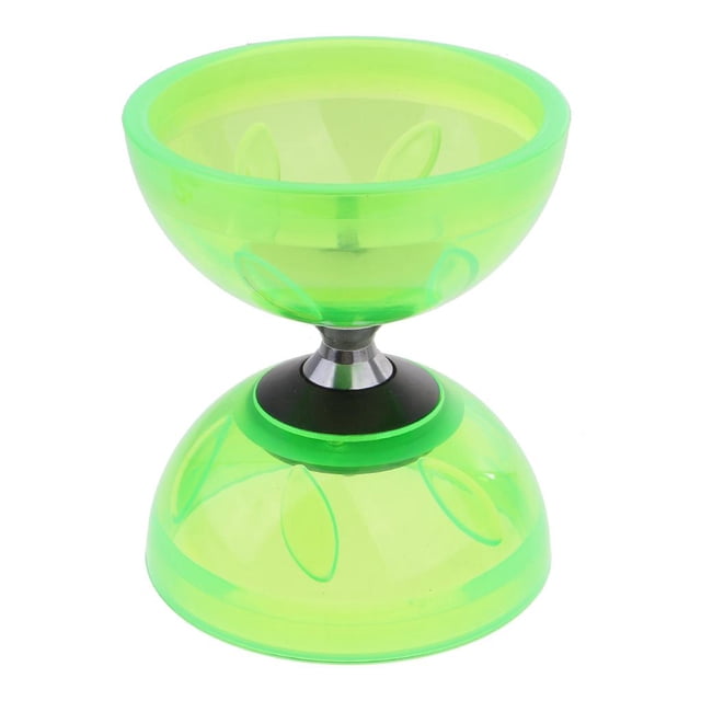 Ensemble de Jouets Diabolo Chinois Vert à Triple Roulement Pro 10,5 cm Diamètre 10,5 cm