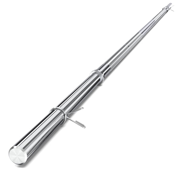 Synergee Barre Olympique de 1 Pouces Standard pour Haltérophilie. Barre de 7 Pieds Pesant 8,5 Kg/18,7 Lb. Compatible avec les Plaques à Ouverture de 1 Po.