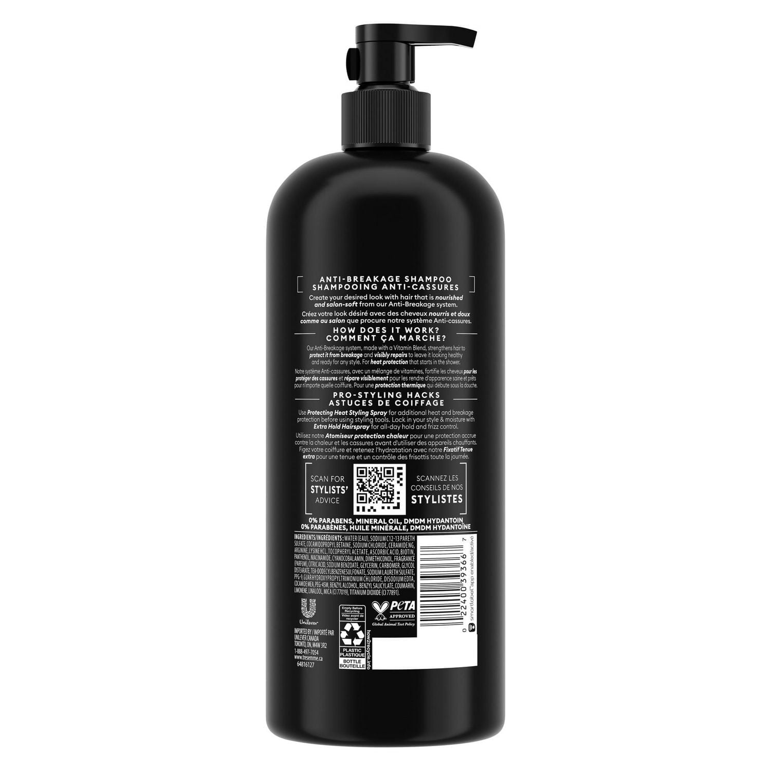 TRESemmé Shampooing Anti-Cassures Renforce et Nourrit, 828 ml