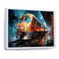 thumbnail image 2 of Designart Grande Oeuvre Murale Encadrée de Train, composition Dynamique de Train, Déco d'Oeuvre Murale Encadrée de Train, Oeuvre Murale Moderne Multicolore Encadrée Blanche, Cadre de Couleur Blanche 20x12 Pouces, 2 of 5