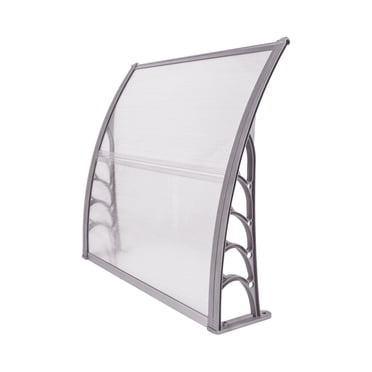 Costway Auvent de Fenêtre 40 Pieds' x 40 Pieds' Auvent de Porte Auvent Extérieur pour Porte d'Entrée