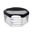 thumbnail image 2 of Playpen Cover,Playpen Not Include Sun Shade Cover 24 Inch Playpen Sun Shade Playpen Cover 8 Cover Waterproof Playpen Fence Mesh Cover 8 Panels Playpen Cover Fence Mesh Cover Jinmie Rookin, 2 of 6