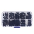thumbnail image 1 of 140pcs Boîte M2 Nylon Tête Ronde Croix Vis Hexagonale Mâle Femelle Impasse Assortiment Kit (Noir), 1 of 9