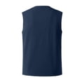 thumbnail image 4 of Styesk Tank Tops Men Men's Fashion Drawstring Color Cotton And Linen Sleeveless T-shirt Tops, 4 of 5