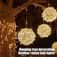 thumbnail image 4 of EIGTHTAIL Christmas String Lights Outdoors  7.9” Sphere Lights  Ball Tree Garden Globe Lights for Home  Party  Christmas  Porch Patio Wedding  Garden Tree Decoration with Plug, 4 of 6
