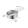 thumbnail image 3 of Fridja Clearance Stainless Steel Handheld Mini Sugar Powder Sieve Flour Sieve Matcha Powder Spreader Baking Tool Mesh Sieve for Outdoor Kitchen, 3 of 6