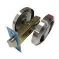 thumbnail image 4 of Luzkey Round Knobs Rings Pulls Lock Door Handle Lock Parts Stainless Steel Recessed Door Knob Outdoor Lock for Corridor Storeroom Double Sided Lock, 4 of 8