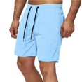 thumbnail image 1 of Plebaso Men's Quick Dry Shorts Drawstring Athletic Running Shorts Lightweight Summer Beach Sports Shorts, 1 of 4