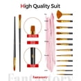 thumbnail image 4 of Fantastory Acrylic Paint Set, 24 Colors Professional Craft Paint Kit with 12 Brushes (2 oz), 4 of 7