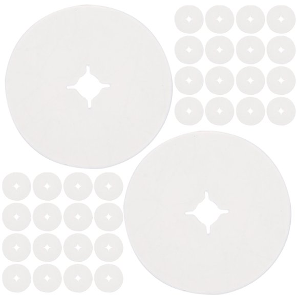OULII 100pcs Pegboard Hooks Protector Peg Hook Disc PE Inventory Control Storage Organization