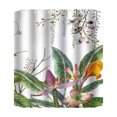 thumbnail image 1 of Binwennn Tropical Green Shower Curtain 70 Inch With 12 Hooks Shower Curtain Bathroom Heavy Side Shower Curtain Machine Washable Curtains for Shower Curtain And Rug Set Neutral Fabric Shower Curtain, 1 of 8
