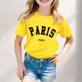 thumbnail image 2 of Chemises de Sport pour Filles 4t Chemise Garçon et Fille Mode Décontractée Imprimé Col Rond Manches Courtes T-Shirt Haut, 2 of 4