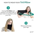thumbnail image 3 of Trtl Pillow - Scientifically Proven Super Soft Neck Support Travel Pillow - Machine Washable Black, 3 of 5