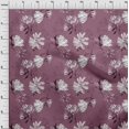 thumbnail image 3 of oneOone Georgette Viscose Wine Fabric Florals Sewing Craft Projects Fabric Prints By Yard 42 Inch Wide, 3 of 4