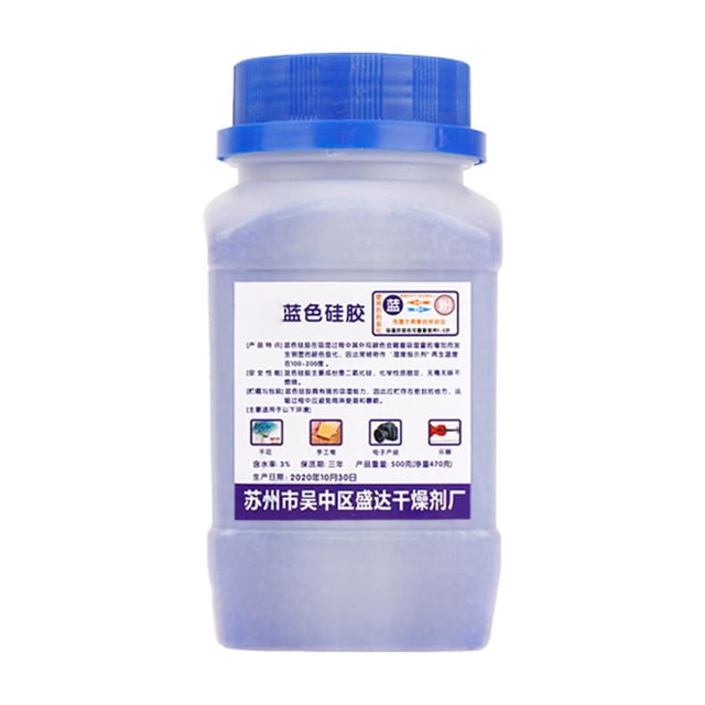 Lttoisl Reusable Indicating Silica Gel Desiccant, 470 Gram Blue to Orange Moisture Absorber for Storage & Dehumidifying, Smart Color-Changing, Can be Reactivated