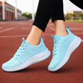 thumbnail image 2 of Wyzesi Espadrilles Blanches Filles Femmes Chaussures de Course à Lacets devant Chaussures de Sport Sportives Espadrilles Décontractées, 2 of 9