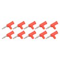 thumbnail image 2 of 10Pcs Solderless Banana Plug ABS Brass Lantern Open Screw Bananas Connectors for Inverters 4mmRed, 2 of 14