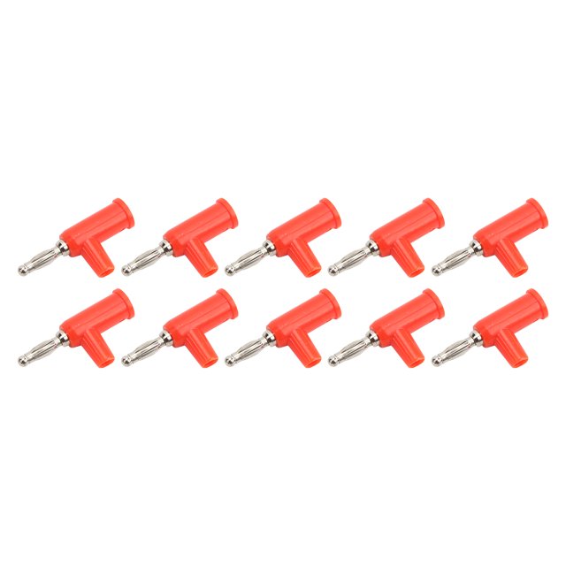 Solderless Banana Plug Lantern Banana Plug Wire Banana Connectors Banana Socket 10Pcs Solderless Banana Plug ABS Brass Lantern Open Screw Bananas Connectors For Inverters 4mm