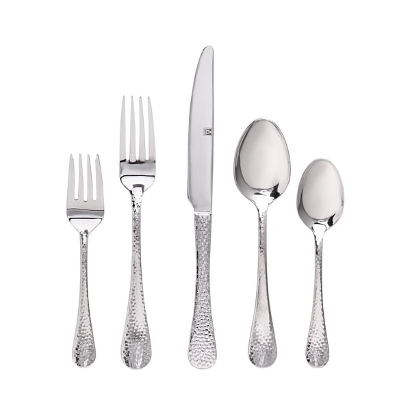 Safdie & Co. Flatware Hammered Stainless 20PC Polaris