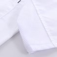 thumbnail image 2 of Chef Coat Short Sleeve with Buttons Pockets Cook Jacket Chic Cooking Work Wear Uniform Costume for Restaurant Hotel Cafe Kitchen White M, 2 of 7
