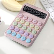Chmadoxn Campus Dopamine Color Calculator Large Screen 12 Digit Display Office Finance Portable Calculator For Elementary School Students pocket calculator