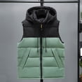 thumbnail image 2 of FAIWAD Gilet Matelassé Sans Manches pour Femmes Grande Taille avec Col Montant et Poches, 2 of 3