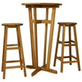 thumbnail image 1 of vidaXL Ensemble de Bar 3 Pcs en Bois d'Acacia Massif, 1 of 5