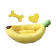 thumbnail image 1 of Milaget Dog Bed Banana Themed Machine Washable Four Season Comfortable Bed L, 1 of 9