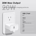 thumbnail image 3 of For Apple I Phone 14 13 12 11 Super Fast Charger-Apple MFi Certified-High Speed iPhone Charger-1-Pack 20W PD USB C 3FT Wall Charger Compatible with iPhone 14/13/13Pro/12/12 Pro/11/11Pro/XS, 3 of 8