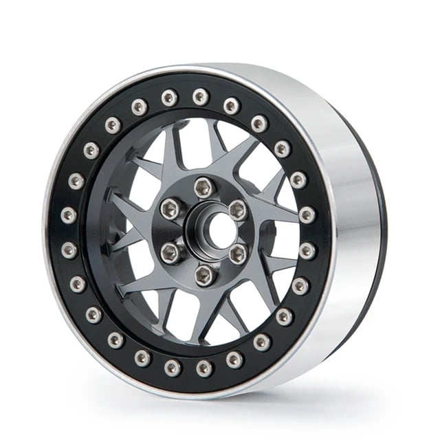 maskred RCGOFOLLOW Wheel Rims For 1/10 Axial TF2 Crawler RC Car Accessories Titanium