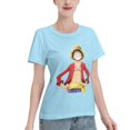 thumbnail image 2 of Women's Basic Short Sleeve T-Shirt One Piece Luffy, 2 of 6