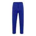 thumbnail image 1 of Men's Rope Loosening Waist Bunny Socks Solid Color Pocket Trousers Track Pants Short Loose Sports Trousers, 1 of 6