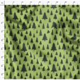thumbnail image 4 of Soimoi Green Rayon Fabric Deodar Cedar Tree Fabric Prints By Yard 42 Inch Wide, 4 of 5