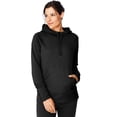 thumbnail image 1 of Hanes Chandail à Capuchon en Molleton de Performance Sportive pour Femmes, 2TG, Noir/charbon Chiné, 1 of 5