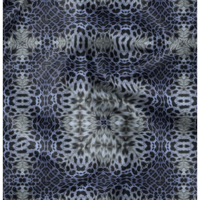 Soimoi Polyester Crepe Fabric Leopard Animal Skin Printed Fabric 1 Yard 52 Inch Wide