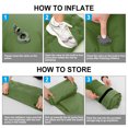 thumbnail image 4 of Camping Sleeping Pad with Pillow Built-in Pump Ultralight Inflatable Sleeping Mat Waterproof Camping Air Mattress, 4 of 8