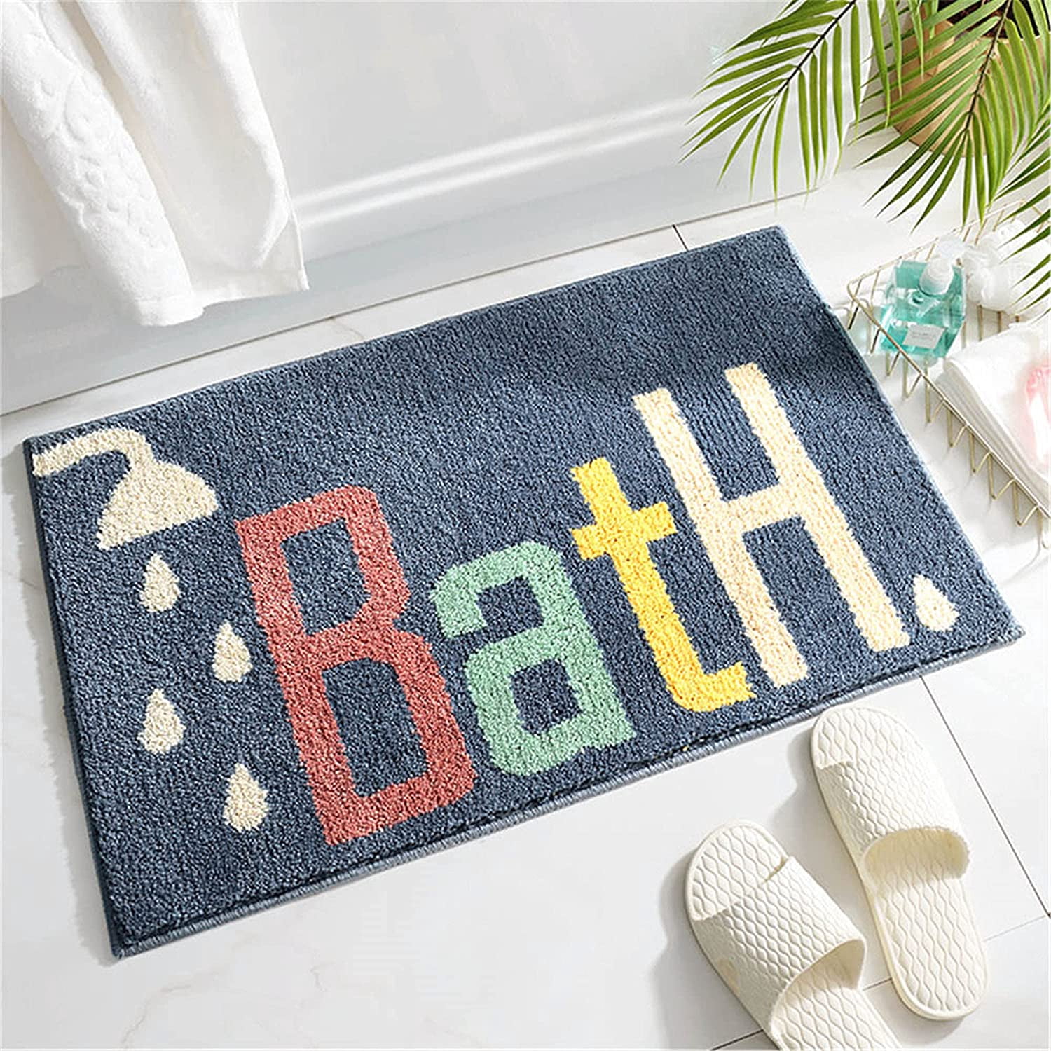 Bathroom Rug Mat, Non Slip Extra Soft Bath Mat Washable Dry Fast Water Absorbent Bath Rug, Carpets for Indoor, tub, Shower, and Bath Room (20"x32"/50x80cm, Bath)