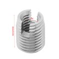 thumbnail image 1 of Domqga Insert Hélicoïdal, Insert Fileté, 20 Pcs Filetage à Vis Auto-Tappant Métallique Réparation Hélicoïdale M4 x 8mm Ensemble, 1 of 1