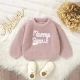 thumbnail image 4 of MIASHUI Chandails pour Enfants Col Rond Manches Longues Chandail-Over Garçons Filles Lettre Tricoté Chandail en Molleton, Rose, 18-24 Mois, 4 of 9
