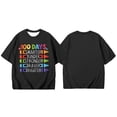 thumbnail image 4 of LUOGENLI T-Shirt pour Filles Enfants Mode Décontractée Imprimé Col Rond Manches Courtes T-Shirt Haut Chemises pour Filles Tendance Mini Noir 4-5 Ans, 4 of 4