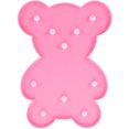 thumbnail image 1 of Shisuyan Pink Bear Shaped LED Night Light for Bedroom Decor with Gentle Glow and PVC Material 6.5 Inches, 1 of 9