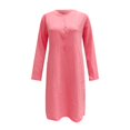 thumbnail image 4 of 2025 Robes d'Été Confortables et Amples pour Femme, Couleur Unie, Manches Courtes, Robe d'Été pour Femme, Robe Longue, 4 of 5