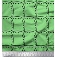 thumbnail image 1 of Soimoi Green polyester Crepe Fabric Tendril & Abstract Decor Fabric Printed Yard 52 Inch Wide, 1 of 5