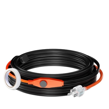 Pipe Heating Cable 30FT 7W/FT Heat Tape for Pipes with Built-in Thermostat