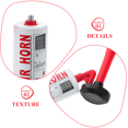 thumbnail image 3 of WHAMVOX 2pcs Boat Air Horn Marine Metal Signal Loud Sound Red Handheld Parties, 3 of 8