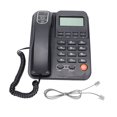 thumbnail image 3 of Office Phone, Correct Delete Function Office Telephone Landline Extension Interface Semi Hands Free  For Office Hotel Home Black,White, 3 of 8