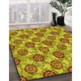 thumbnail image 3 of Ahgly Tapis d'Intérieur Lavable en Machine Carré Transitionnel Bisque Foncé Marron, 6 Pieds Carré, 3 of 7