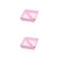thumbnail image 4 of QualitChoice Home Hotel Felt Keys Tapes Phone Watch Storage Box Living Room Drawer Pens Remotes Jewellery Organizer Container Pink 2PCS, 4 of 6