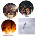 thumbnail image 2 of RGB LED Fiber Optic Whip Light, 40 Colors Multicolor Rechargeable Pixel Dance Whip, Flow Art EDM Rave Festival Prop, Battery Powered 180-Degree Swivel, 2 of 8